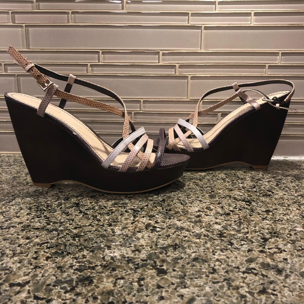 Nine West Strappy Wedges